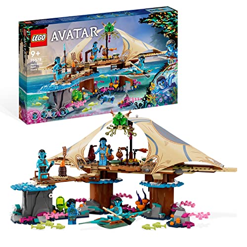 LEGO Avatar Das Riff der Metkayina, The Way of Water Pandora Set mit 4 Minifiguren, Sammlerstück für Kinder und Filmfans ab 9 Jahren 75578 von LEGO