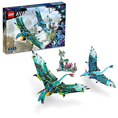 LEGO Avatar Jake & Neytiri First Banshee Flight 75572 Building Toys Pandora Movie Inspired Set mit 2 Banshee Figuren, 2 Minifiguren, Glow in The Dark Elements, Great for Kids Age 9+ von LEGO