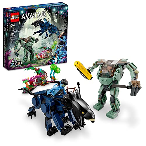 LEGO Avatar Neytiri & Thanator vs. AMP Suit Quaritch 75571 Baubares Actionspielzeug mit Tierfigur und Pandora-Szene, Geschenk für Kinder von LEGO