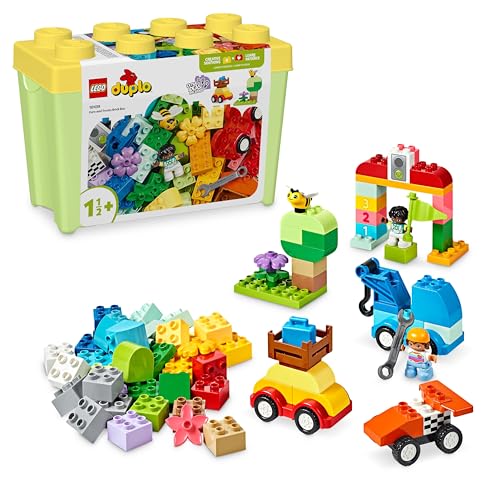 LEGO DUPLO Classic Steinebox Autos und LKWs - Spielset mit Fahrzeugen für Kleinkinder ab 1.5 Jahren - Kreatives Lernspielzeug mit Bausteinen - Ostergeschenke für Kinder - 10439 von LEGO