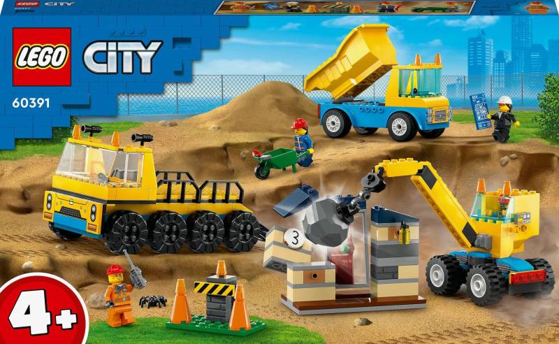 LEGO City 60391 Baufahrzeuge Und Kran Mit Abrissbirne von LEGO