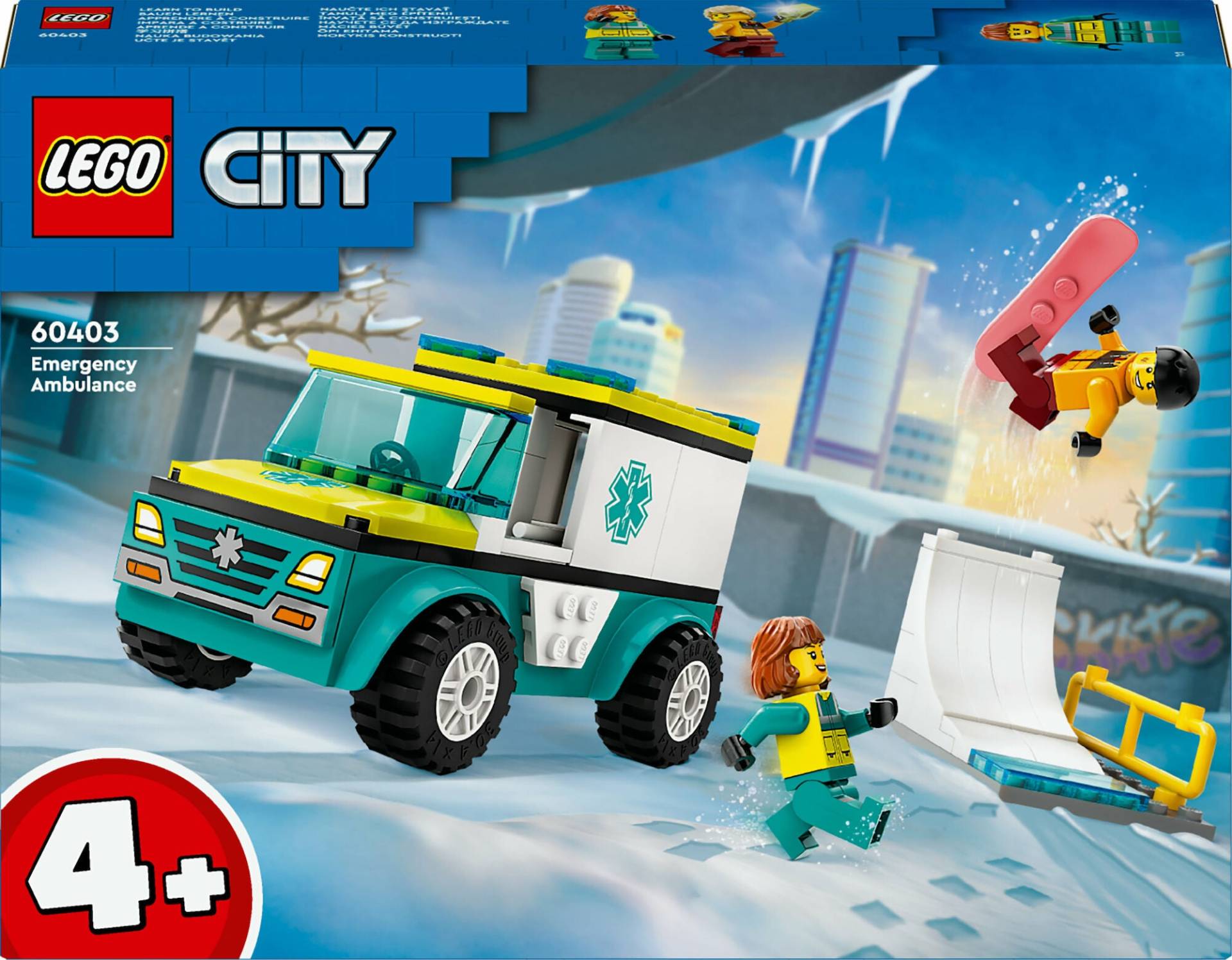 LEGO City 60403 Rettungswagen und Snowboarder von LEGO