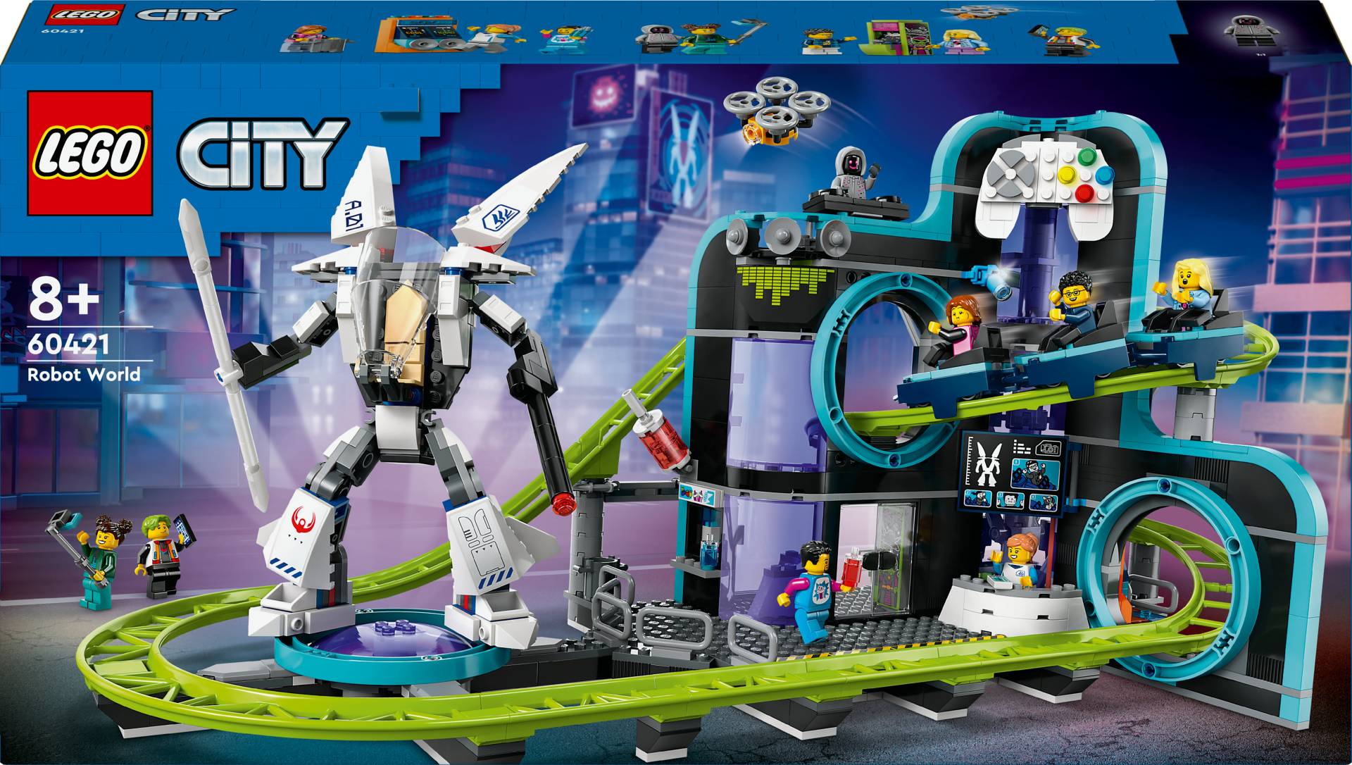 LEGO City 60421 Achterbahn mit Roboter-Mech von LEGO