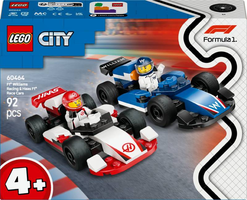 LEGO City 60464 F1 Williams Racing und Haas F1 Rennautos von LEGO