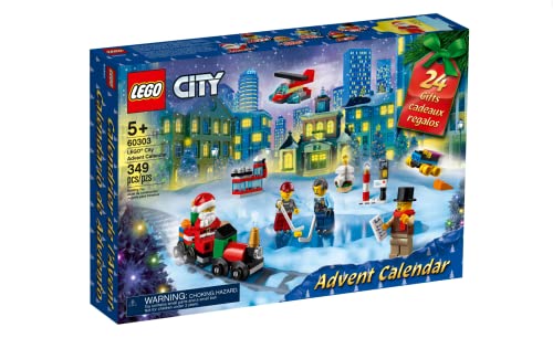 LEGO City Adventskalender 60303 Bausatz; inklusive City Spielmatte; Bestes Weihnachtsspielzeug für Kinder; Neu 2021 (349 Teile) von LEGO