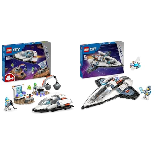 LEGO City Bergung eines Asteroiden im Weltall, Weltraum-Spielzeug mit Raumschiff & City Raumschiff, Weltraum-Spielzeug mit Space Shuttle für Kinder zum Bauen von LEGO