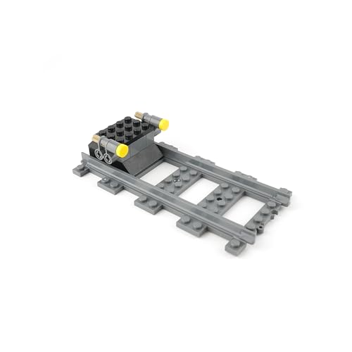 Lego® City Eisenbahn Prellbock mit Gerader Schiene (aus 60198) – Erweiterungsset für Lego® City Eisenbahn | Original Lego® Zubehör für Lego® Modellbau und Erweiterung von LEGO