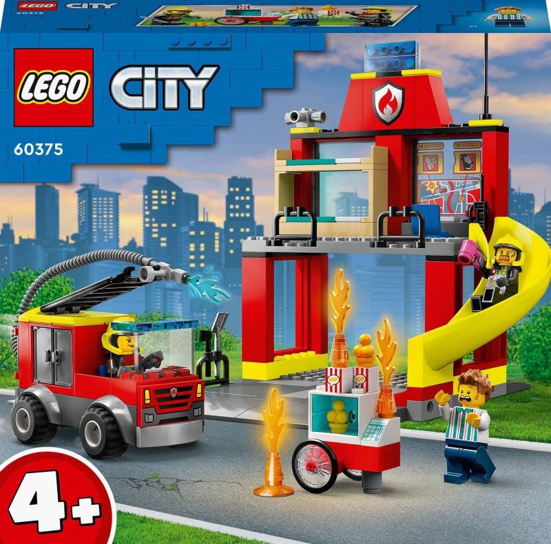 LEGO City Fire 60375 Feuerwehrstation und Löschauto von LEGO