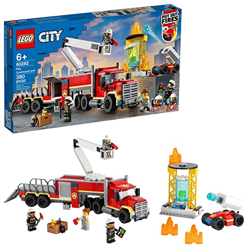 LEGO City Fire Command Unit 60282 Building Kit; Fun Firefighter Toy Building Set for Kids, New 2021 (380 Pieces) von LEGO