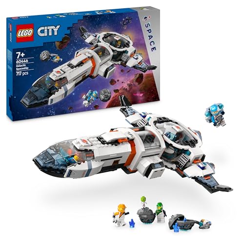 LEGO City Galaxie Raumschiff (60446); Kinderspielzeug; Geschenk für Raumfahrtfans ab 7 Jahren; Set aus variabel einbaubaren Modulen mit 4 Minifiguren und einem Alien von LEGO