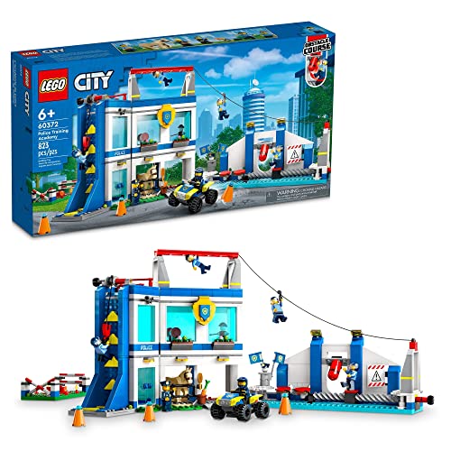 LEGO City Police Training Academy 60372 - Station Spielset mit Hindernislauf, Pferdefigur, Quad Bike Spielzeug und 6 Offizier Minifiguren, für Kinder ab 6 Jahren von LEGO