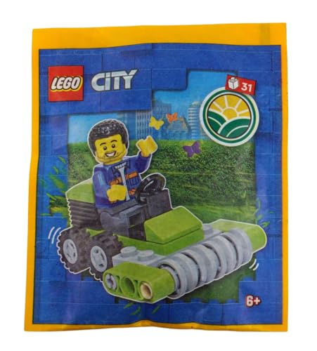 Lego® City Worker mit Rasenmäher – Minifigur Bauset für Kinder ab 6 Jahren – Kreatives Spielzeug für Kinder von LEGO