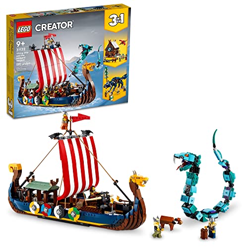 LEGO Creator 3-in-1 31132 Wikingerschiff mit Midgardschlange 31132 von LEGO