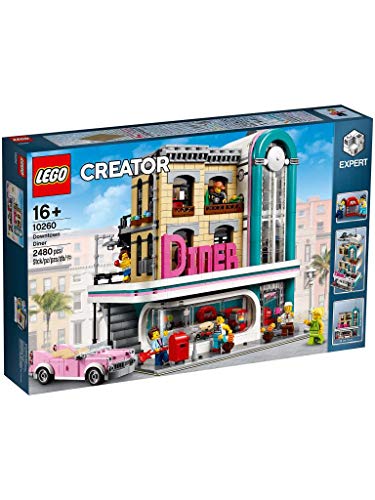 LEGO Creator Expert Downtown Diner 10260 Building Kit, Model Set and Assembly Toy for Kids and Adults (2480 Piece) von LEGO