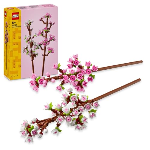 LEGO Botanicals Kirschblüten - Künstliche Blumen zum Bauen - Schreibtisch-Deko für Kinder - Blumenstrauß zum Ausstellen - Geschenk für Mädchen und Jungen ab 8 Jahren - Botanik Kollektion 40725 von LEGO