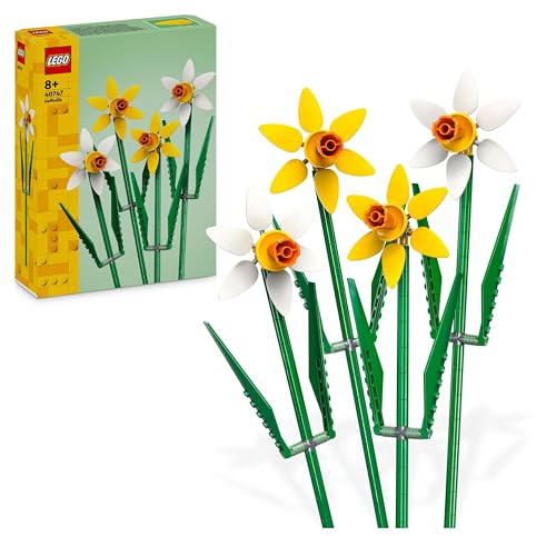 LEGO Botanicals Narzissen - Kunstblumen für Kinder- Blumenstrauß als Zimmer- oder Schreibtischdeko - Geschenke für Mädchen und Jungen - Botanik Kollektion 40747 von LEGO