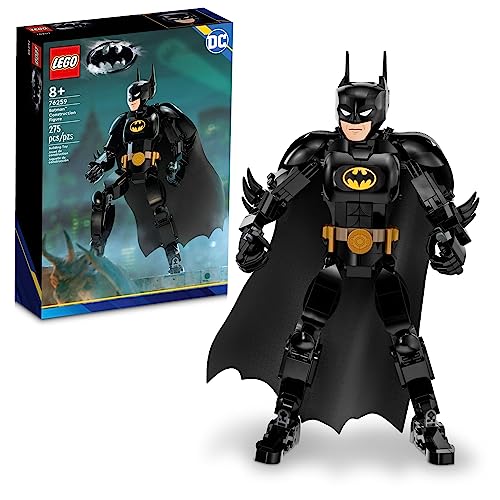 LEGO DC Batman Baufigur 76259 baubare DC Actionfigur, voll zusammengefügtes DC Spielzeug zum Spielen und Ausstellen mit Umhang und authentischen Details aus dem Batman Returns Film, Batman Spielzeug von LEGO