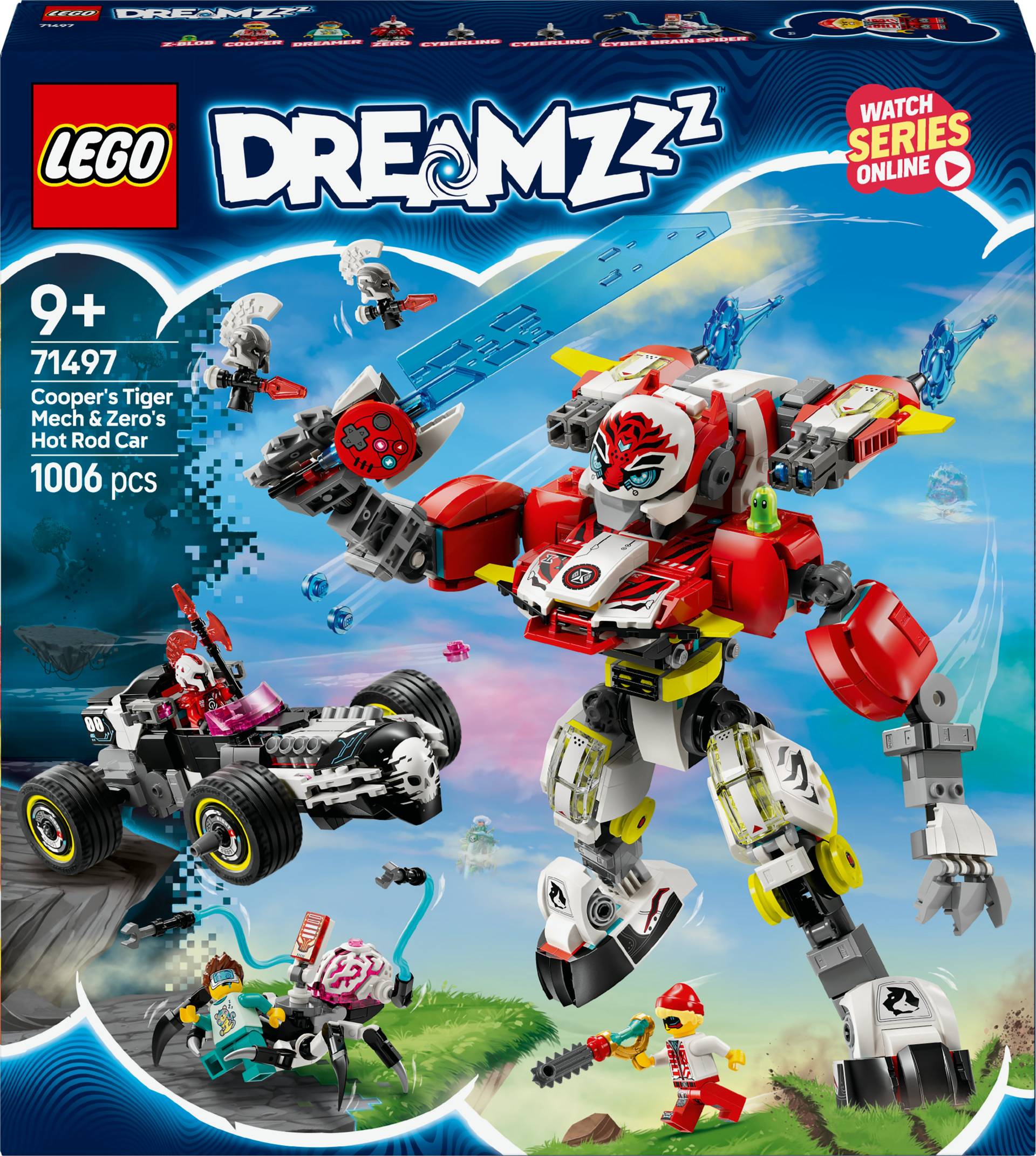 LEGO DREAMZzz 71497 Coopers Tiger-Mech und Zero's Hot Rod Auto von LEGO