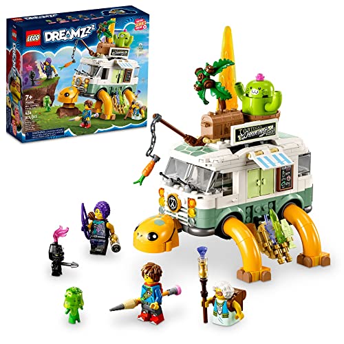 LEGO DREAMZzz Mrs. Castillo's Turtle Van 71456, 2-in-1 Bauspielzeug und Fahrzeug, Spielset mit Party-Modus oder fliegendem U-Boot-Modus, tolle Geschenkidee für 7-jährige Kinder, Jungen und Mädchen von LEGO