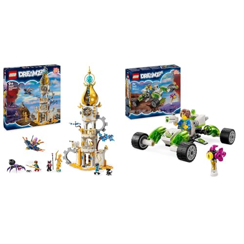 LEGO DREAMZzz Turm des Sandmanns, Schloss-Spielzeug für Kinder zum Bauen & DREAMZzz Mateos Geländeflitzer, Baue Strandbuggy oder Quadrokopter von LEGO