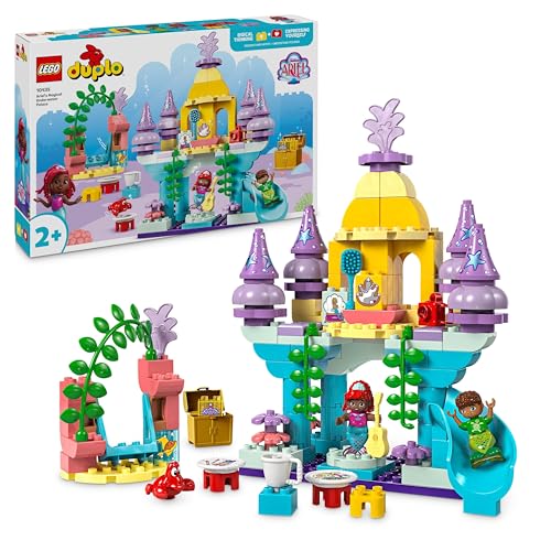 LEGO DUPLO, Disney Arielles magischer Unterwasserpalast, Lernspielzeug zu Arielle, die Meerjungfrau, Unterwasserschloss für Kinder ab 2 Jahren 10435 von LEGO
