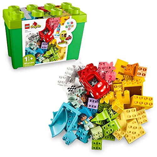 LEGO DUPLO Classic Deluxe Brick Box 10914 Starter Set with Storage Box, Great Educational Toy for Toddlers 18 Months and up, New 2020 (85 Pieces) von LEGO