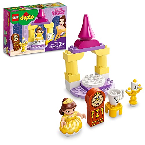 LEGO DUPLO Disney Belle's Ballroom 10960 Building Toy for Kids Aged 2+; Princess Belle, Lumiere, Cogsworth and Chip (23 Pieces) von LEGO