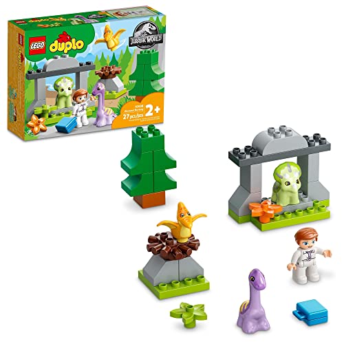 Lego DUPLO Jurassic World Dinosaur Nursery 10938 Building Toy Set with 3 Animals for Ages 2+ (27 Pieces) von LEGO