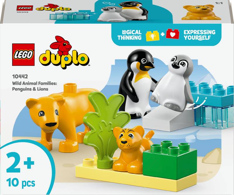 LEGO DUPLO Town 10442 Wildtier-Familien: Pinguine und Löwen von LEGO