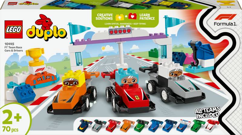 LEGO DUPLO Town 10445 F1 Team Rennautos mit Rennfahrern von LEGO