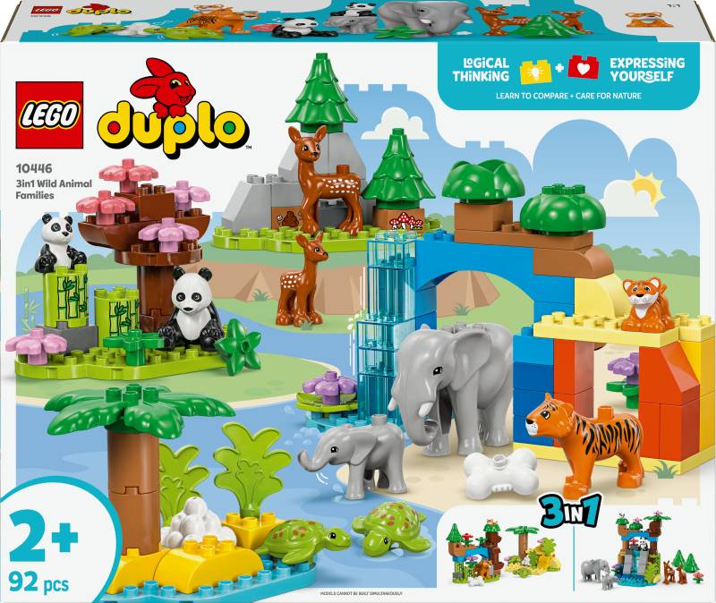 LEGO DUPLO Town 10446 Wildtier-Familien 3-in-1-Set von LEGO