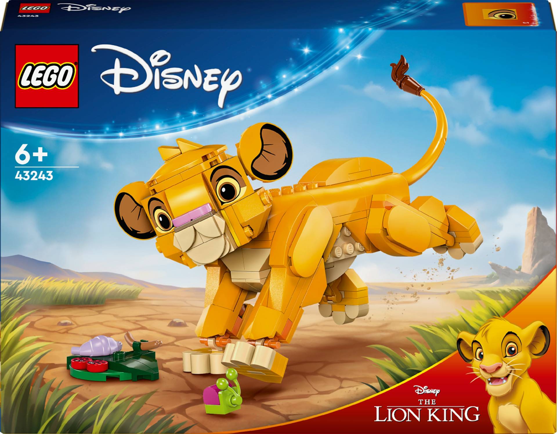 LEGO Disney Classic 43243 Simba, das Löwenjunge des Königs von LEGO