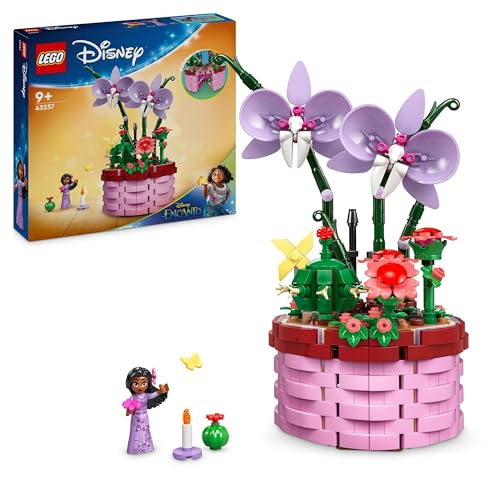 LEGO ǀ Disney Encanto Isabelas Blumentopf, Set für Kinder mit baubarer Spielzeug-Orchidee, Deko-Bausatz mit Mini-Puppe einer Figur aus dem Film, Geschenk-Idee für Mädchen & Jungen ab 9 Jahren 43237 von LEGO