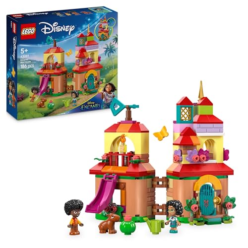 LEGO ǀ Disney Encanto Mini-Haus, Bauspielzeug für Mädchen ab 5 Jahren, Fantasy Spielzeug und Bauset mit Mirabel und Antonio Mini Puppen, Einer Wasserschwein Figur und Schlüssel 43261 von LEGO