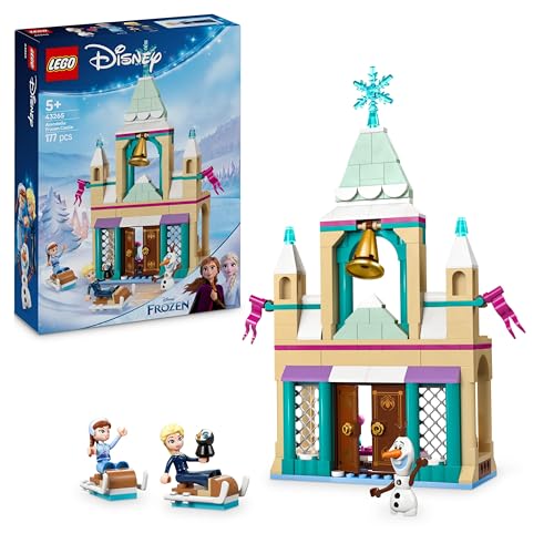 LEGO ǀ Disney Frozen Das Arendelle Schloss, Prinzessin Spielzeug mit den Mini Puppen ELSA, Anna und Olaf und Einer Pinguin Figur, Fantasy Spielset, Geschenk für Mädchen ab 5 Jahren 43265 von LEGO