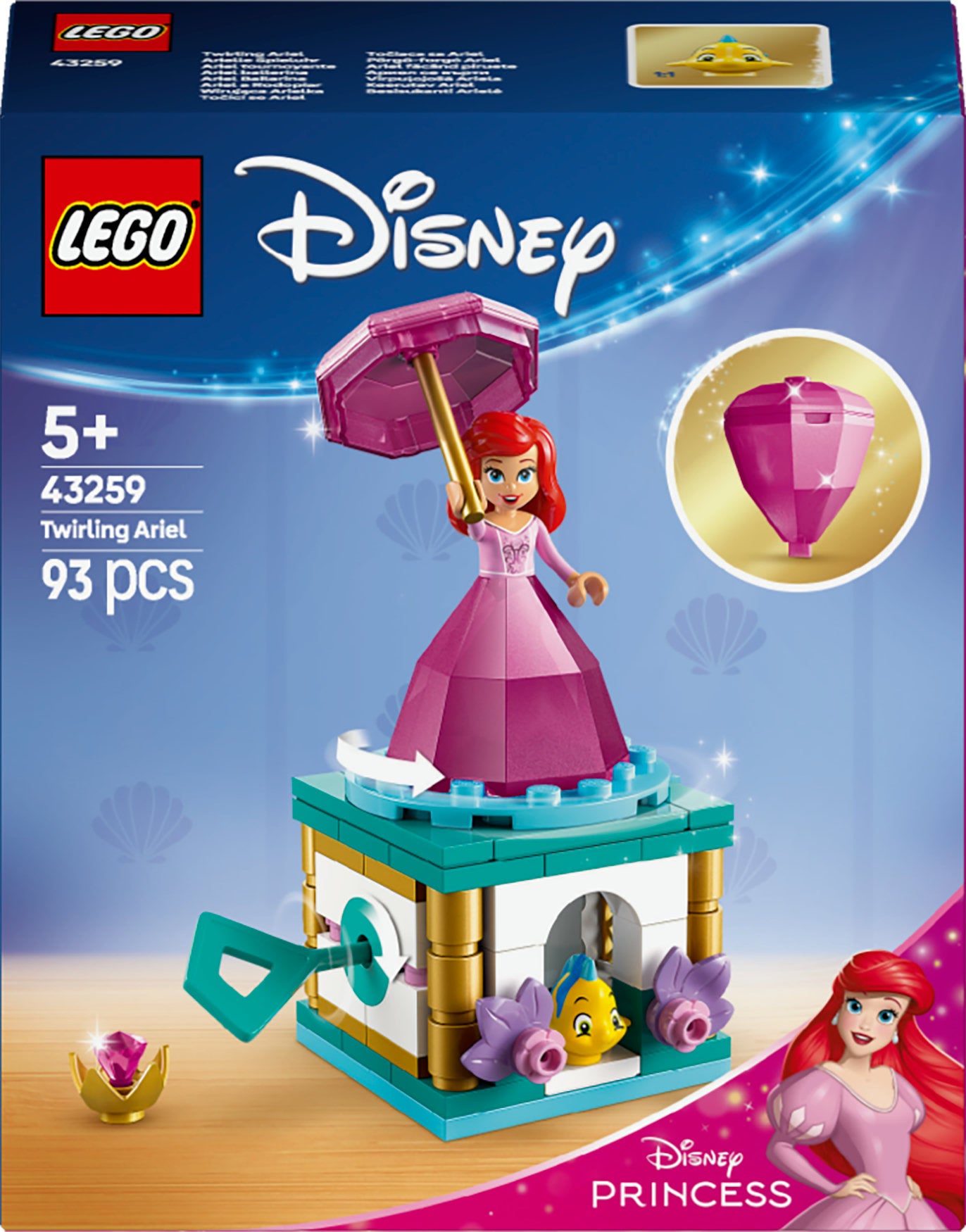 LEGO Disney Princess 43259 Arielle Spieluhr von LEGO