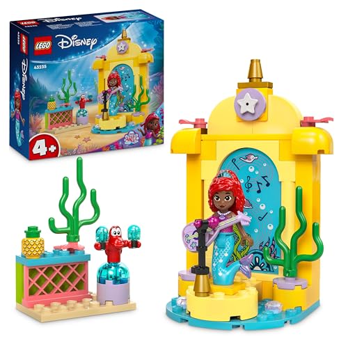 LEGO ǀ Disney Princess Arielles Musikbühne, Bauspielzeug für Kinder mit 2 Figuren, Geschenkidee für Mädchen und Jungen ab 4 Jahren sowie für Fans der TV-Serie, Kinderspielzeug 43235 von LEGO