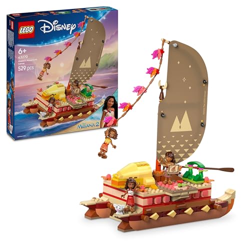 LEGO Disney Vaianas Abenteuerfloß, BAU- und Spielset zum Darstellen von Geschichten und Rollenspielen, Schiffsspielzeug, Mit Figuren der Charaktere für Kinder ab 6 Jahren 43270 von LEGO