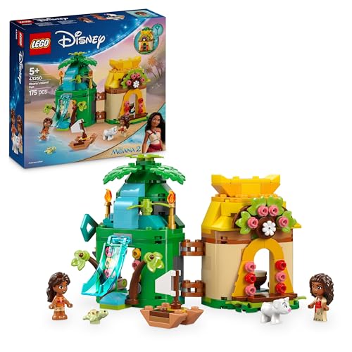 LEGO ǀ Disney Vaianas Inselspaß, Bauset für Kinder, die gern fantasievoll Spielen, baubares Modell eines Spielzeughauses, Prinzessinnen Spielzeug, Geschenk für Mädchen und Jungen ab 5 Jahren 43260 von LEGO