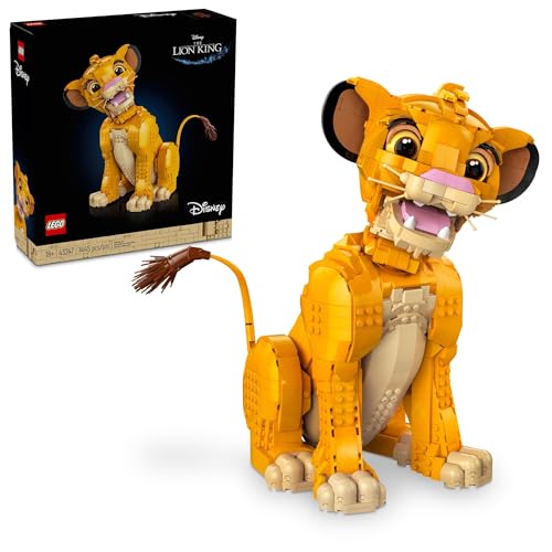 LEGO Disney Young Simba The Lion King Building Sets for Adults - Buildable Disney Figure for Display, Ages 18+ - DIY Kits & Crafts for Fans of Movie - Collectible Disney Gift for Christmas - 43247 von LEGO