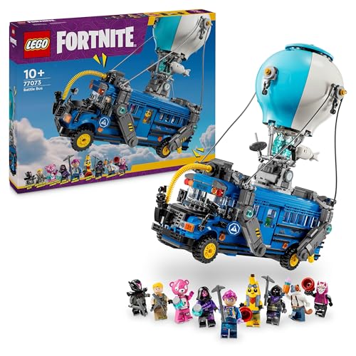 LEGO Fortnite Schlachtenbus – Spielzeug Fahrzeug aus dem Videospiel mit 9 Minifiguren und Zubehör Gamer, Jungen und Mädchen und Fans ab 10 Jahren – 77073 LEGO Fortnite Schlachtenbus – Spielzeug Fahrzeug aus dem Videospiel mit 9 Minifiguren und Zubehör Gamer, Jungen und Mädchen und Fans ab 10 Jahren – 77073 von LEGO