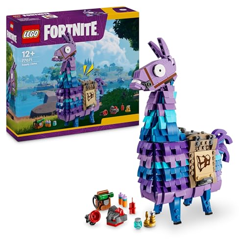 LEGO Fortnite Vorratslama, Spielzeug zum Videospiel, Lama Figur zum Spielen und Ausstellen, Geschenk für Jungen und Mädchen und Gamer ab 12 Jahren, Abenteuer Spielset 77071 von LEGO