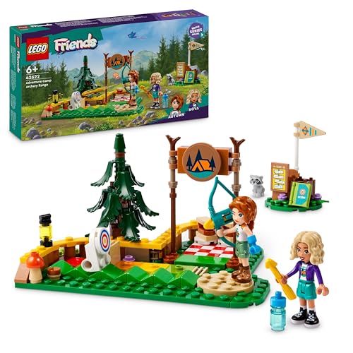 Lego Friends Bogenschießen im Abenteuercamp, Bauspielzeug für Kinder mit Pfeil und Bogen, 2 Spielfiguren und einem Waschbären, für Mädchen und Jungen ab 6 Jahren 42622 von LEGO