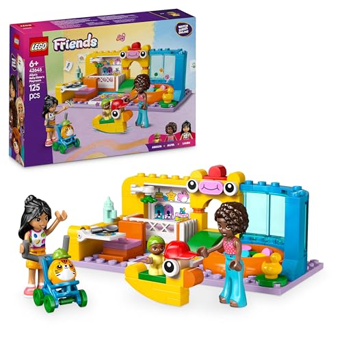 LEGO Friends Das Spielzimmer von Aliyas Kleiner Schwester (42645); Bauset für Rollenspiele; Spielzeug für Mädchen und Jungen ab 6 Jahren; 2 Spielfiguren, Babyfigur und Kinderwagen von LEGO