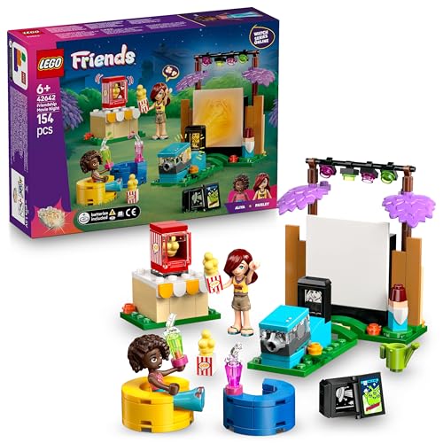 LEGO Friends Filmabend mit Freunden - Spielzeug für Mädchen ab 6 Jahren - inkl. 2 Mini-Puppen, Leinwand und Leuchtstein-Projektor - Kreatives Bauset - 42642 LEGO Friends Filmabend mit Freunden - Spielzeug für Mädchen ab 6 Jahren - inkl. 2 Mini-Puppen, Leinwand und Leuchtstein-Projektor - Kreatives Bauset - 42642 von LEGO
