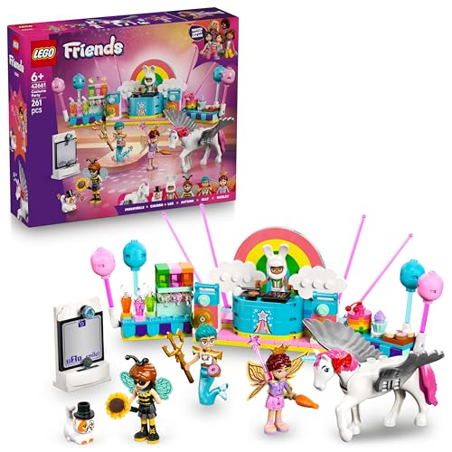LEGO Friends Kostümparty mit Einhorn und Fee - Spielzeug für Mädchen ab 6 Jahren, inkl. Bühne, DJ-Pult, 4 Mini-Puppen, Kater Churro & Pferd als Tierfigur, Plus Zubehör - Geschenkidee - 42661 LEGO Friends Kostümparty mit Einhorn und Fee - Spielzeug für Mädchen ab 6 Jahren, inkl. Bühne, DJ-Pult, 4 Mini-Puppen, Kater Churro & Pferd als Tierfigur, Plus Zubehör - Geschenkidee - 42661 von LEGO