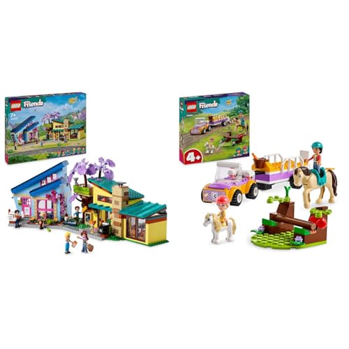 LEGO Friends Ollys und Paisleys Familien Haus, Puppenhaus & Friends Pferde- und Pony-Anhänger, Pferde-Spielzeug von LEGO