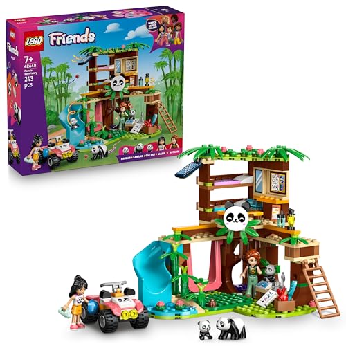 LEGO Friends Panda-Pflegestation - Spielzeug mit Baumhaus, Quad, 2 Mini-Puppen und 3 Panda Figuren - Kreatives Set für Mädchen ab 7 Jahren - 42648 LEGO Friends Panda-Pflegestation - Spielzeug mit Baumhaus, Quad, 2 Mini-Puppen und 3 Panda Figuren - Kreatives Set für Mädchen ab 7 Jahren - 42648 von LEGO