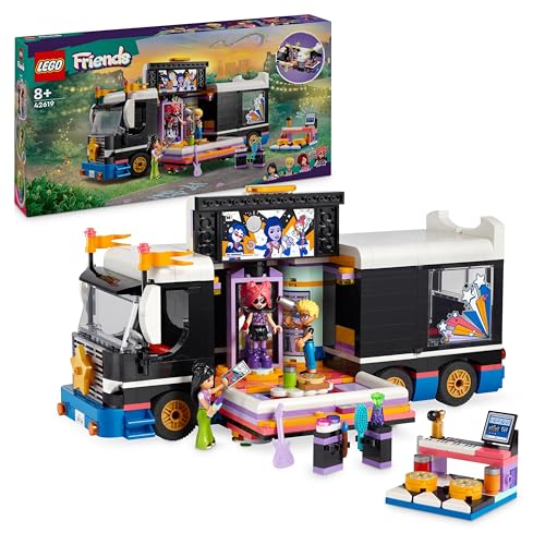 LEGO Friends Popstar-Tourbus, Musik-Set mit LKW-Spielzeug und 4 Figuren, fördert die sozial-emotionale Entwicklung, Geschenk zum Geburtstag für Mädchen und Jungen ab 8 Jahren 42619 LEGO Friends Popstar-Tourbus, Musik-Set mit LKW-Spielzeug und 4 Figuren, fördert die sozial-emotionale Entwicklung, Geschenk zum Geburtstag für Mädchen und Jungen ab 8 Jahren 42619 von LEGO