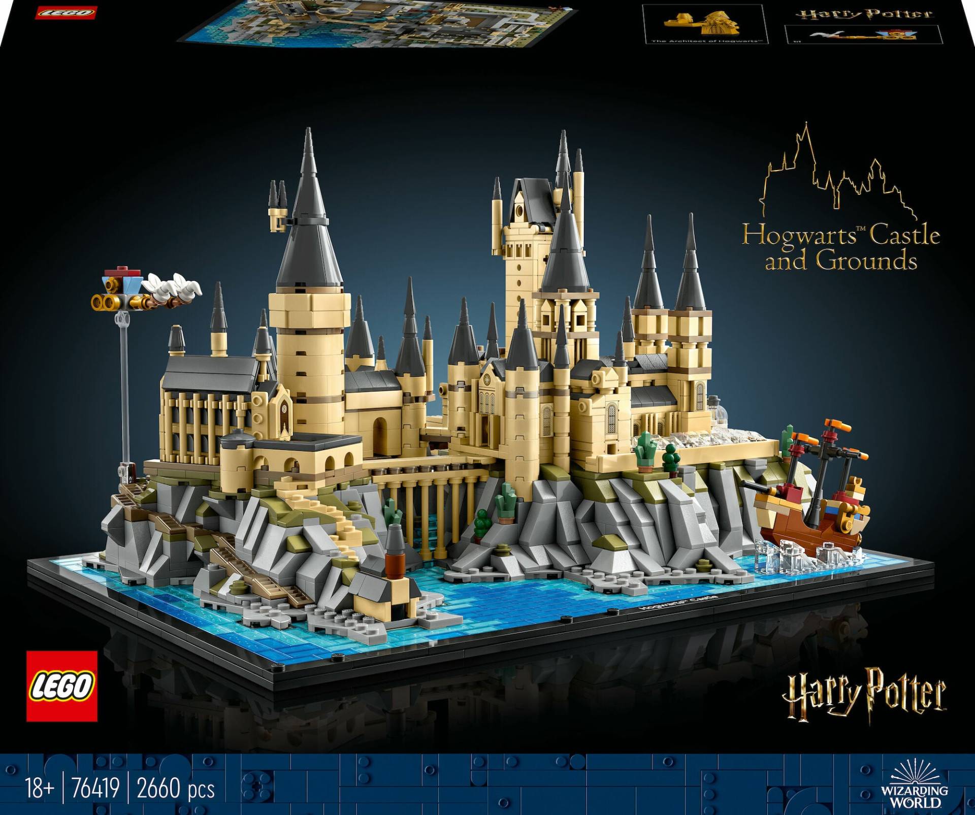 LEGO Harry Potter 76419 Schloss Hogwarts mit Schlossgelände von LEGO